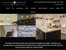 Tablet Screenshot of caputodesignstonetile.com